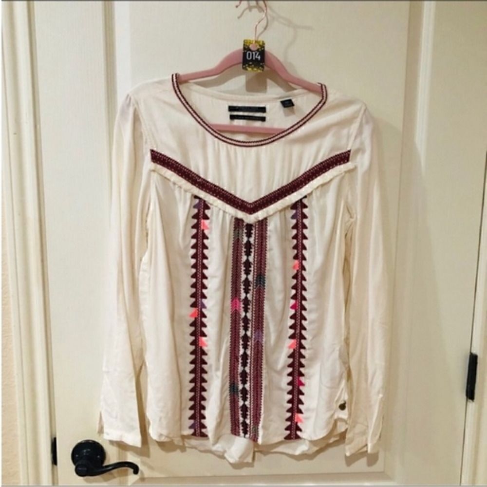 NWOT‎ Scotch and Soda Embroidered Blouse